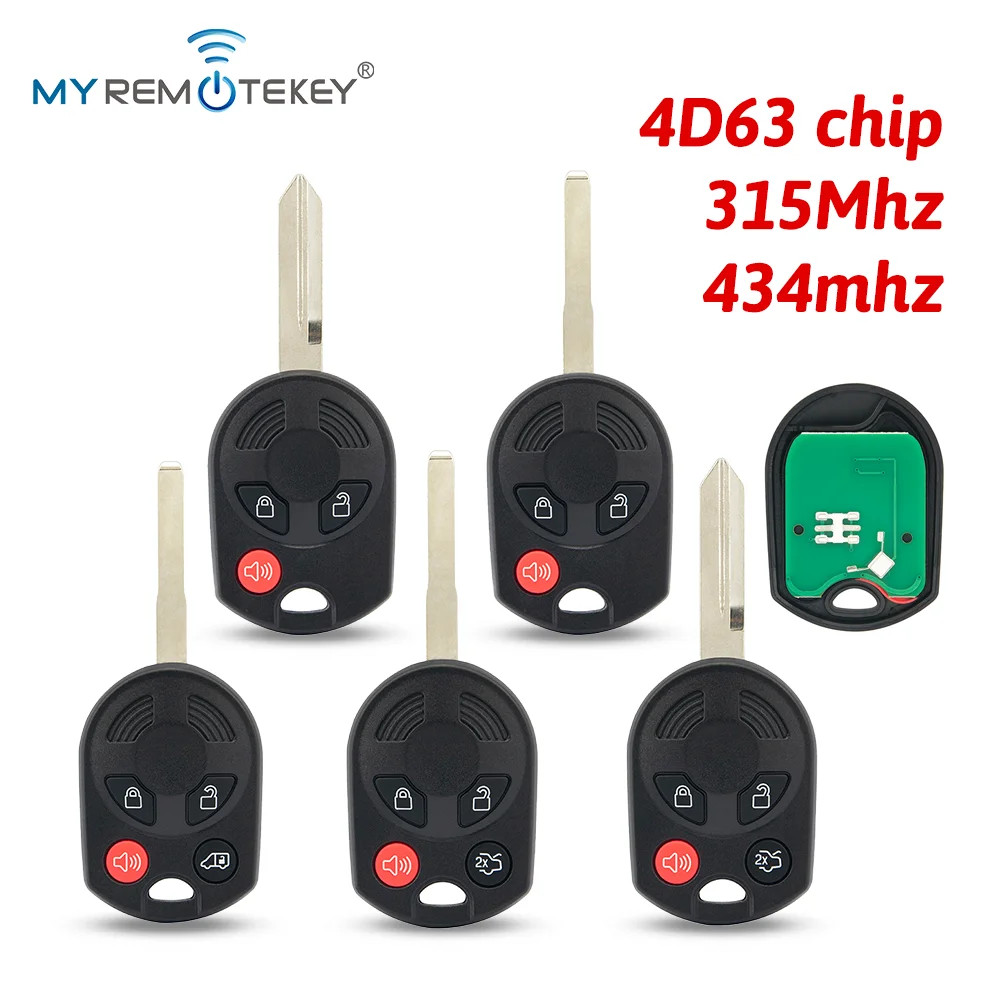 Car Remote Car Key Fob OUCD6000022 315/434 Mhz ID63 For Ford C-Max Escape Focus