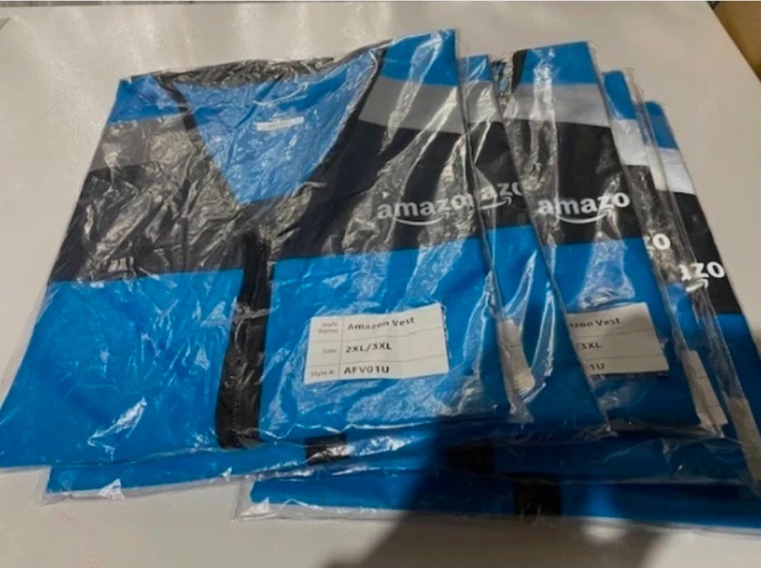 Uniform Blue Reflective High Visibility Vest by Luly Yang 2XL/3XL (1 each)