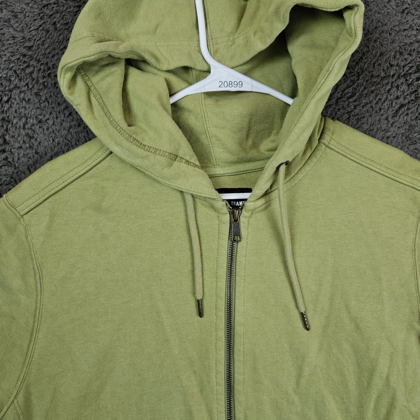 American Giant Mens Classic Full Zip Hoodie Green Large Made in USA