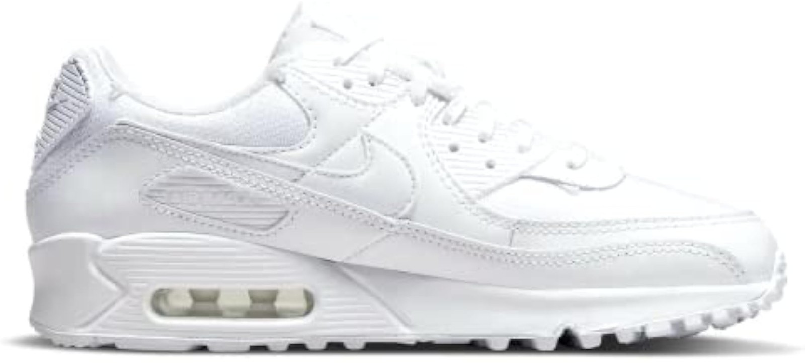 Nike Women’s Air Max 90 PRM White/White-Metallic Gold (DH0569 100) – 7 – White W