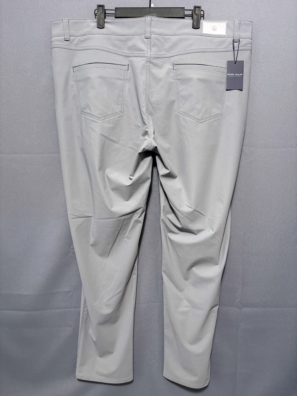 Peter Millar Pants Size 42×30 Tailored Fit Golf Gray Crown Crafted $185 NWT