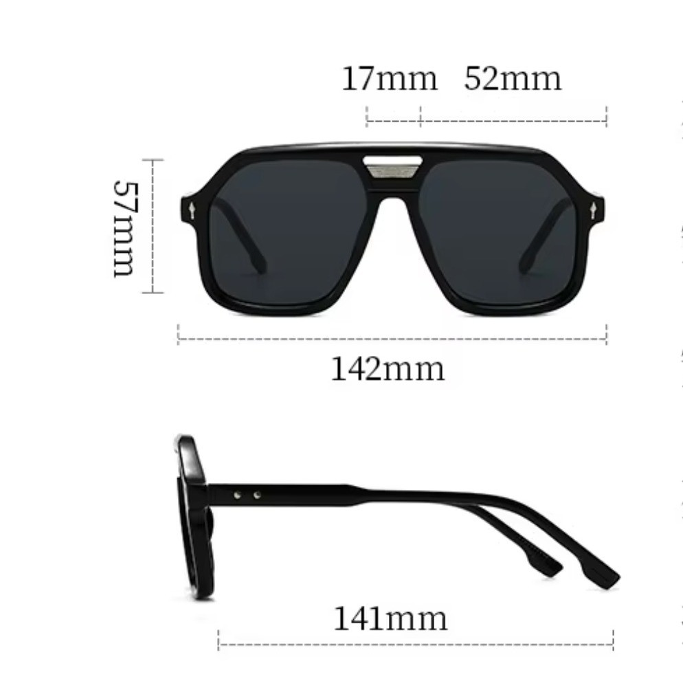 Mens Oversized Retro Sunglasses Tortoise Shell Blue Lens Navigator Retro 142mm