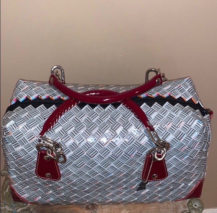 Nahui Ollin Barcode Satchel Handbag Bag Purse