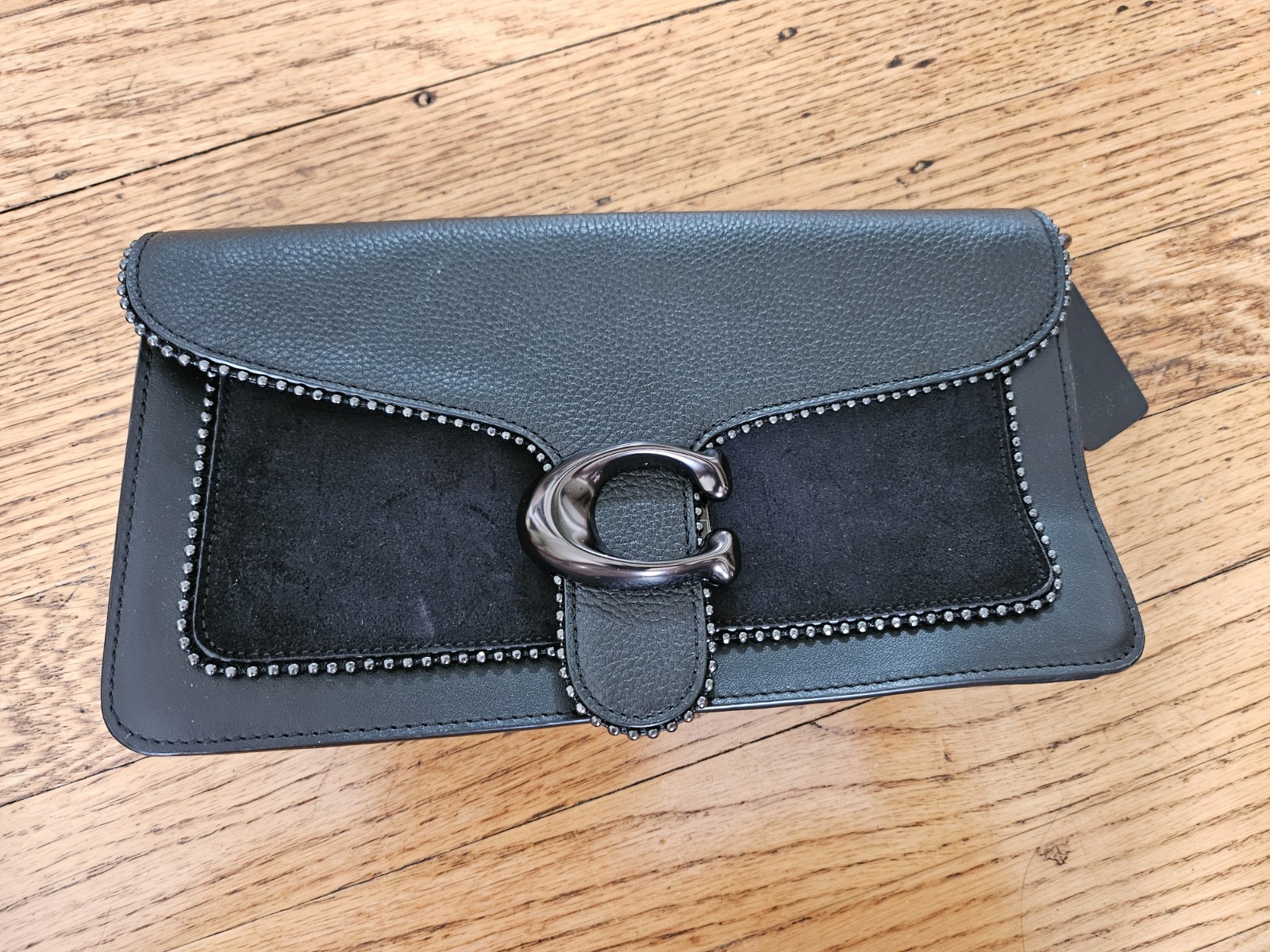 Coach Tabby No.5601 Black Leather Bag With Original Bag, Leather Tag, and Straps