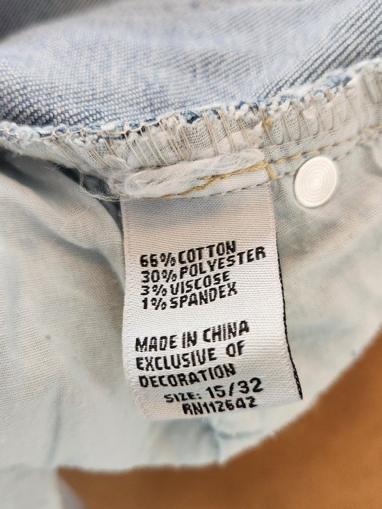 Blue Savvy Distressed Skinny Jeans Size 15/32 NWT
