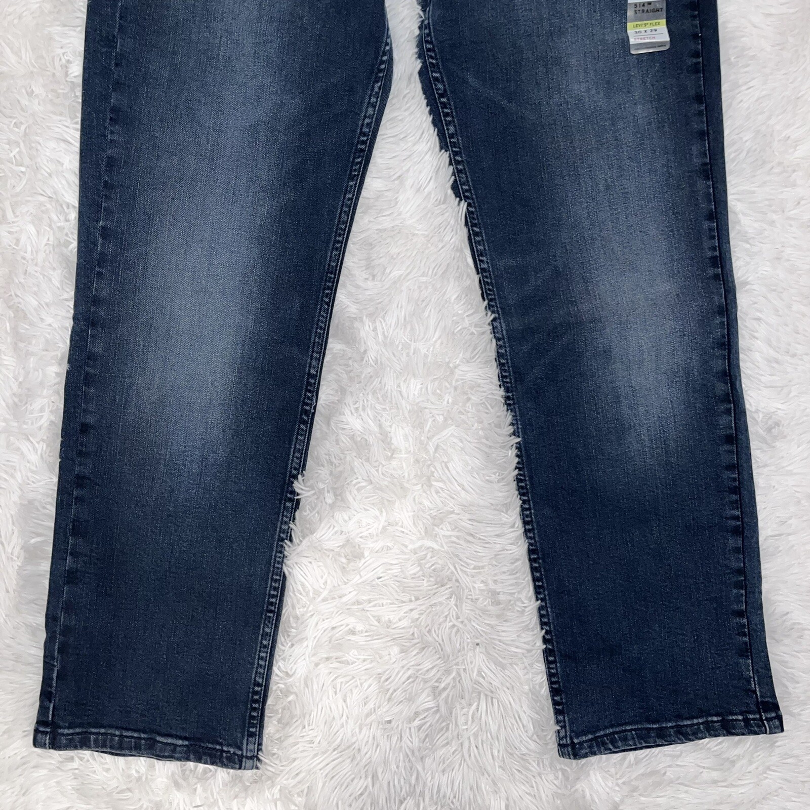 LEVI’S 514 Straight Leg Stretch Flex Eco Performance Dark Wash Blue Jeans 30 NWT