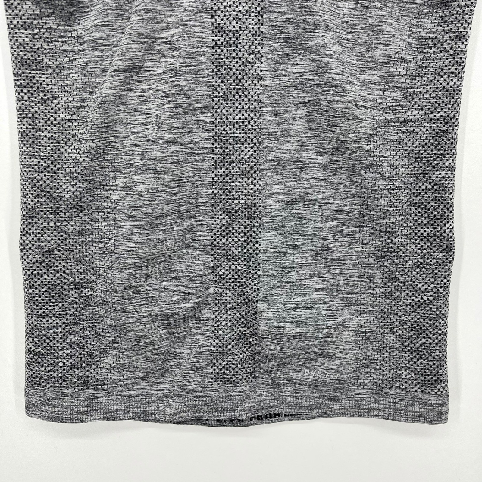 Nike Dri-FIT Womens Space Dye Racerback Tank Top Grey Black Size XS