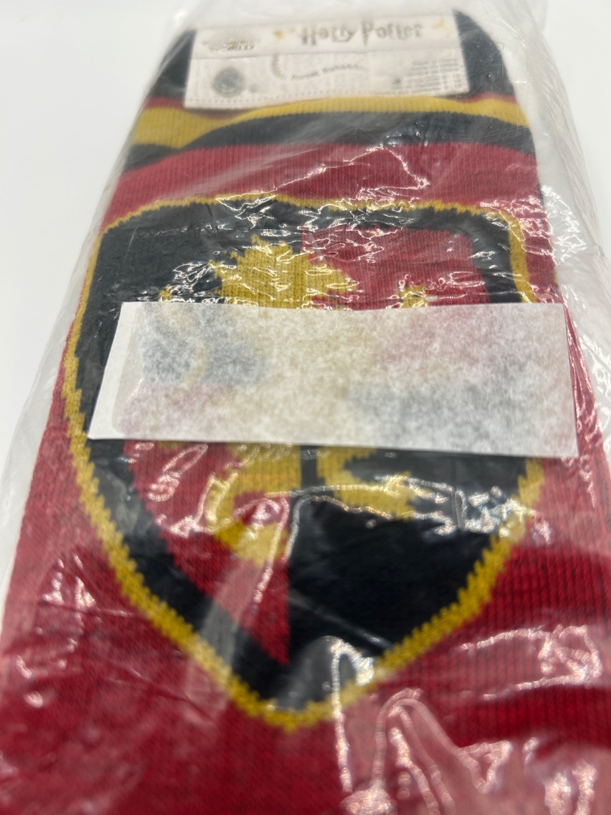 Wizarding World Harry Potter 2 Pack Socks Gryffindor Shoe Size 6-12 New W Tags