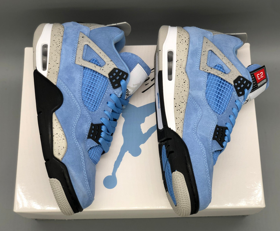 Jordan 4 Retro “University Blue” Men’s Mid Top Basketball Shoes