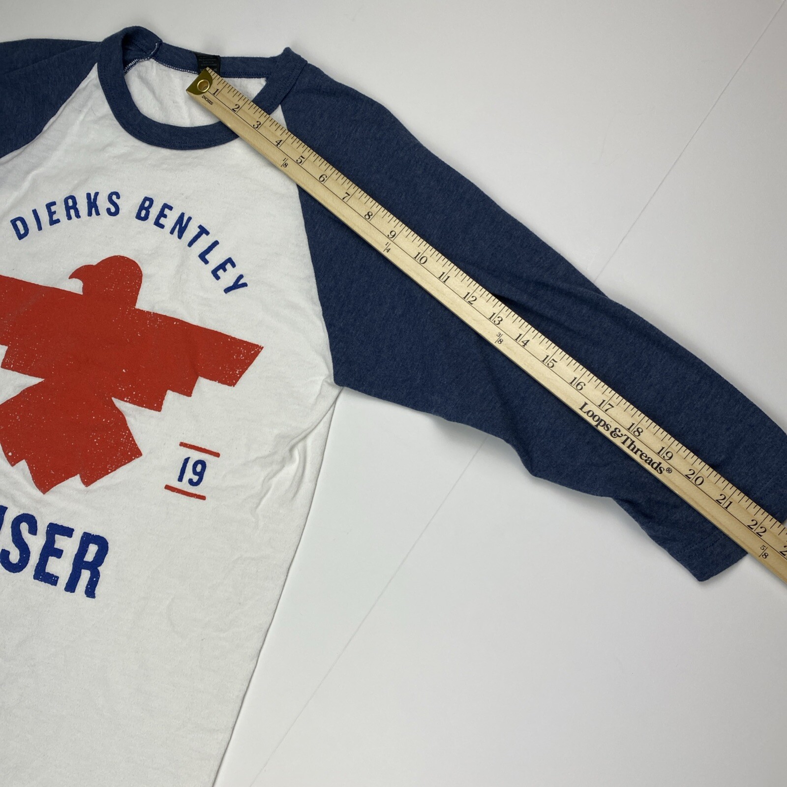 Dierks Bentley Riser Baseball T shirt Size Small