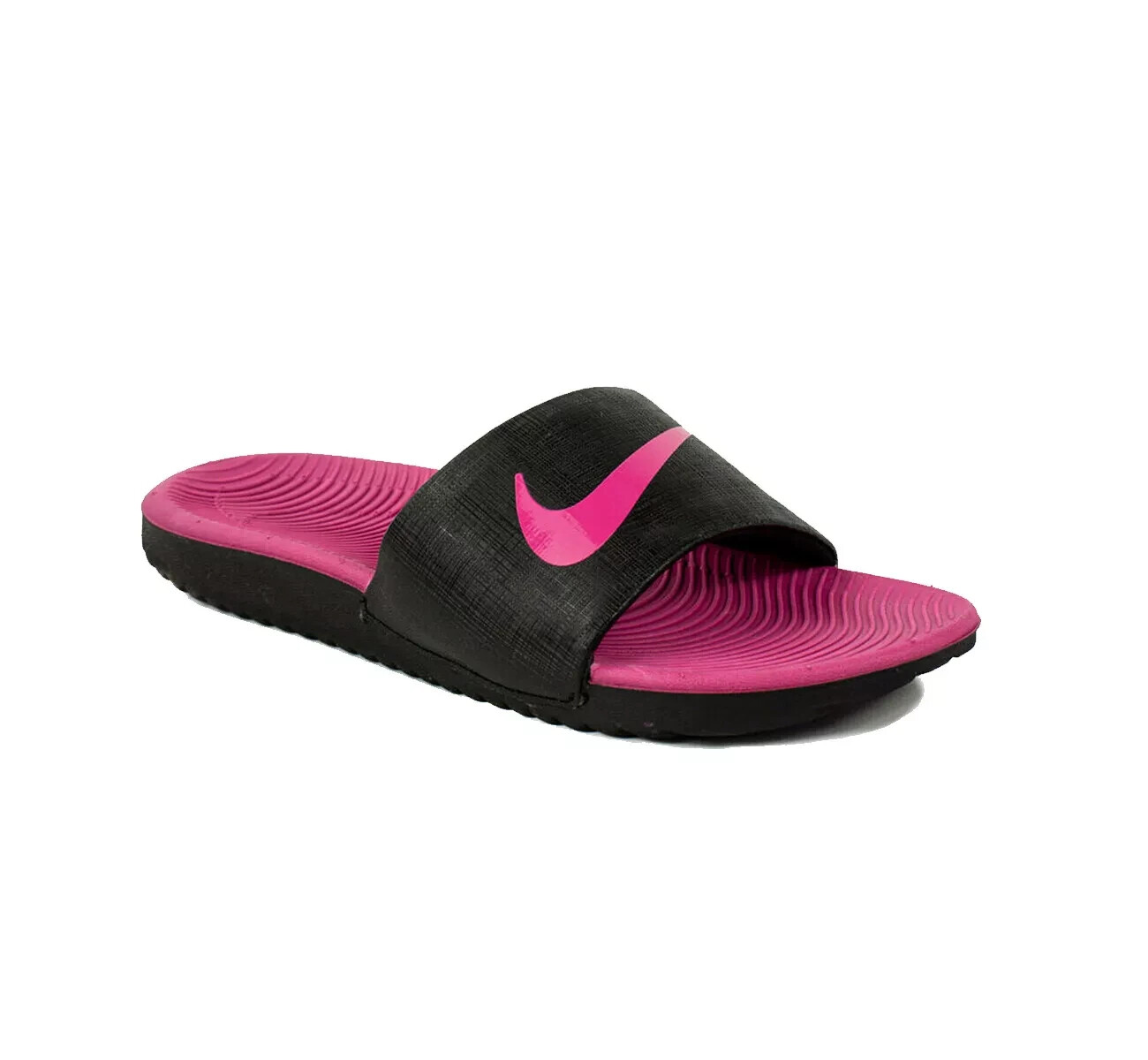 Nike Kawa Slide (GS) Black Pink DD8519-001 Youth NEW