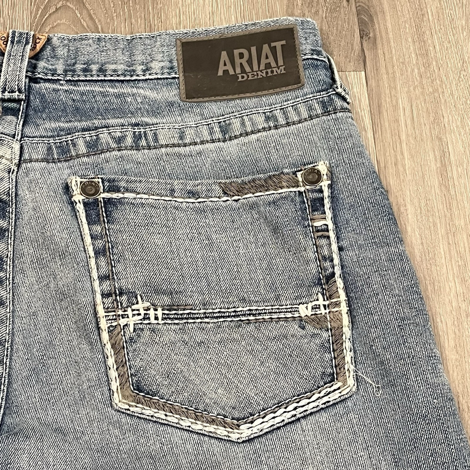 Ariat M2 Shasta Stirling Boot Cut Jeans Mens 32×32 Blue Relaxed Fit Stretch