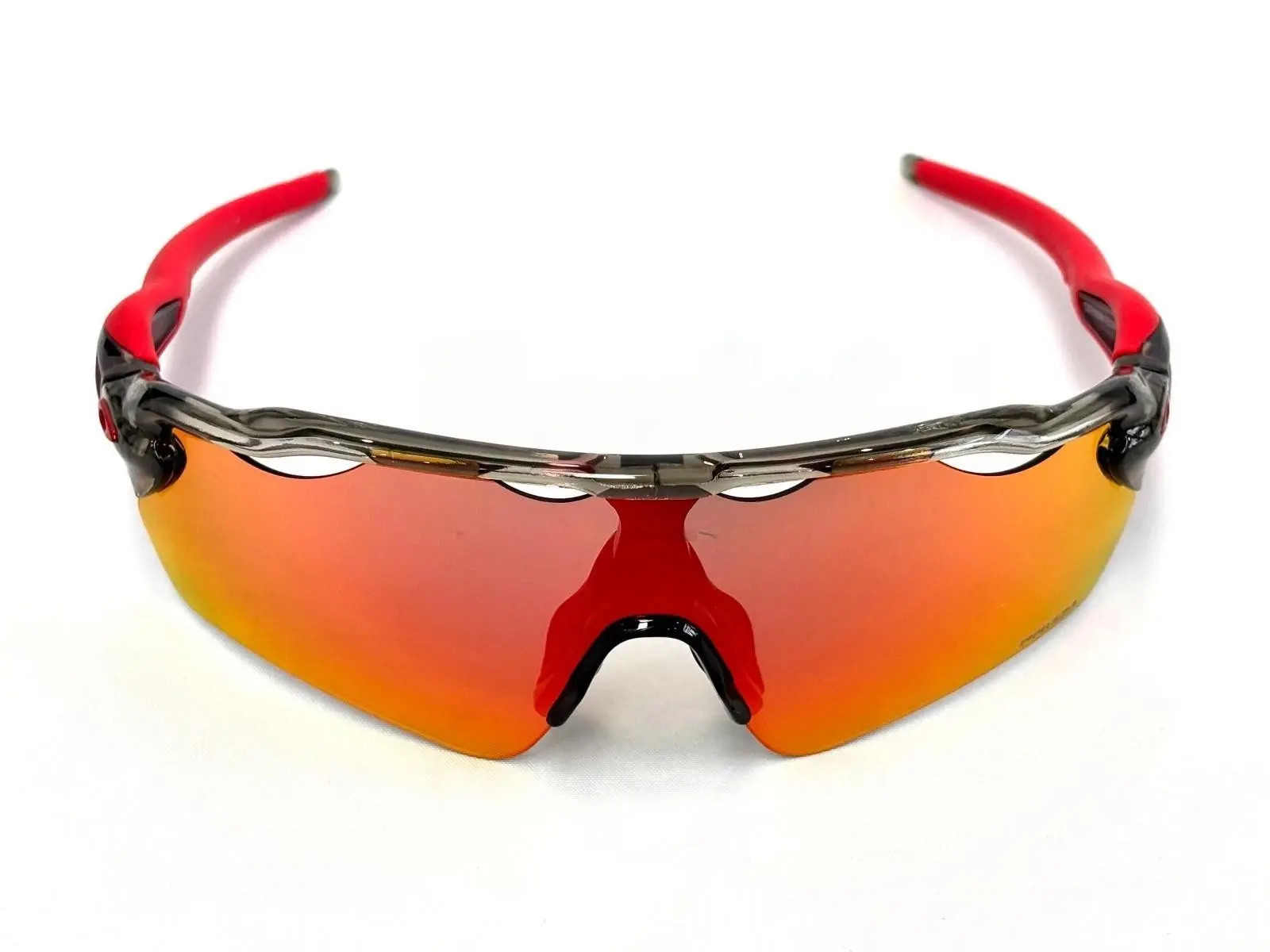 Oakley Radar EV Path Sunglasses Transparent Grey/Orange Prizm Lenses OO9208-5238
