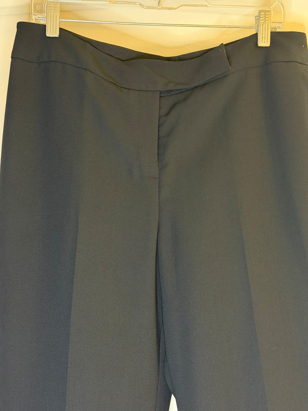 NWT Tahari Arthur S. Levine Black Trousers Size 12 Straight Leg Dress Pants