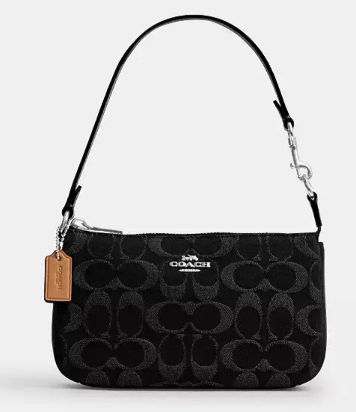 NWT Coach Nolita 19 Signature Denim CCZ48 denim/Silver/Black Handbag Purse Bag