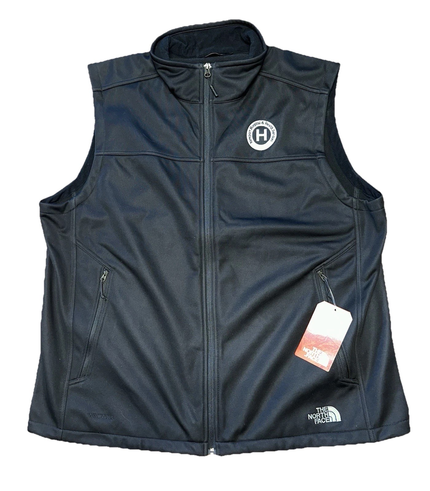 NWT The North Face Men’s Ridgewall Soft Shell Vest Black Size 2XL Embroidered