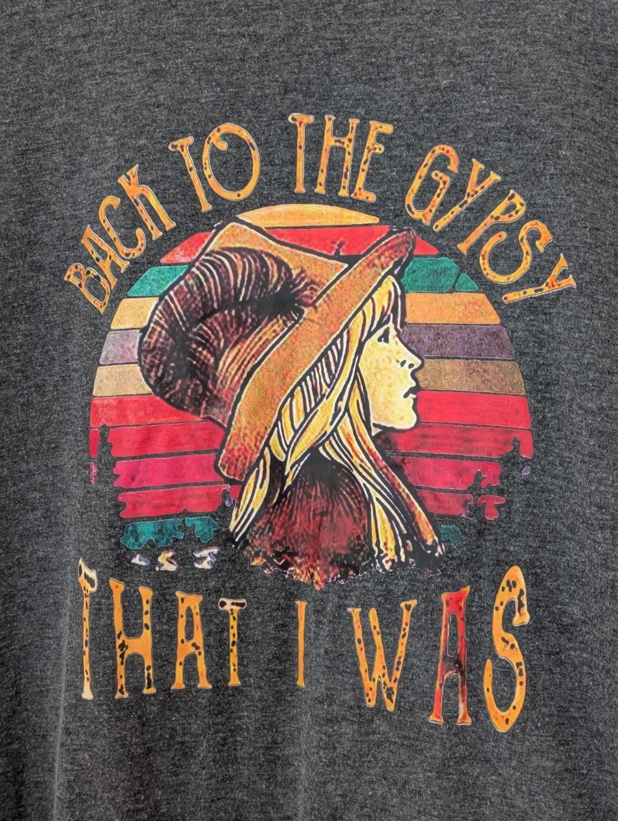 Vintage Style Stevie Nicks Graphic T Shirt Size L Short Sleeve Crew Neck