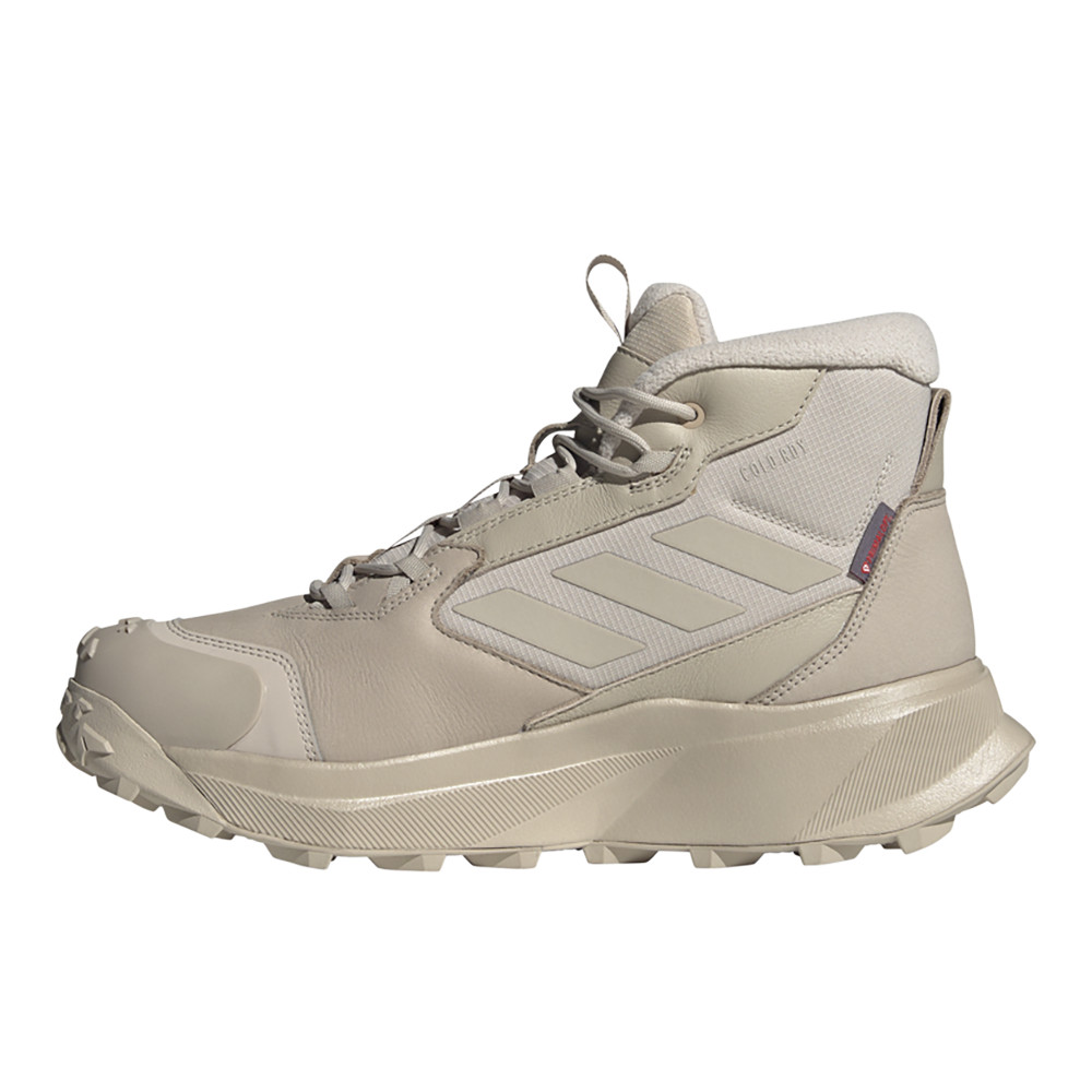 adidas Terrex Mid Leather Winter Hiking Mens Beige Sneakers Athletic Shoes ID34