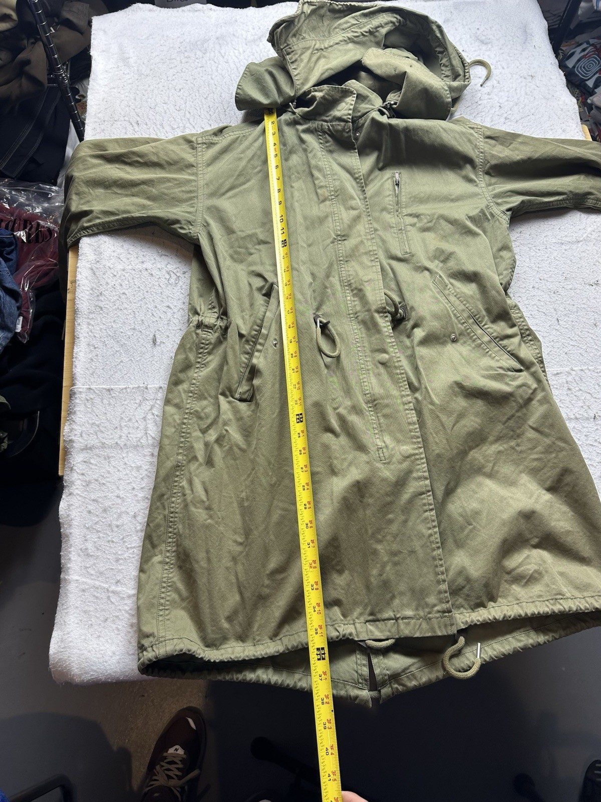 Men’s Beaker Japan Fishtail Parka Military Jacket Chainstitch Sz M Green Army