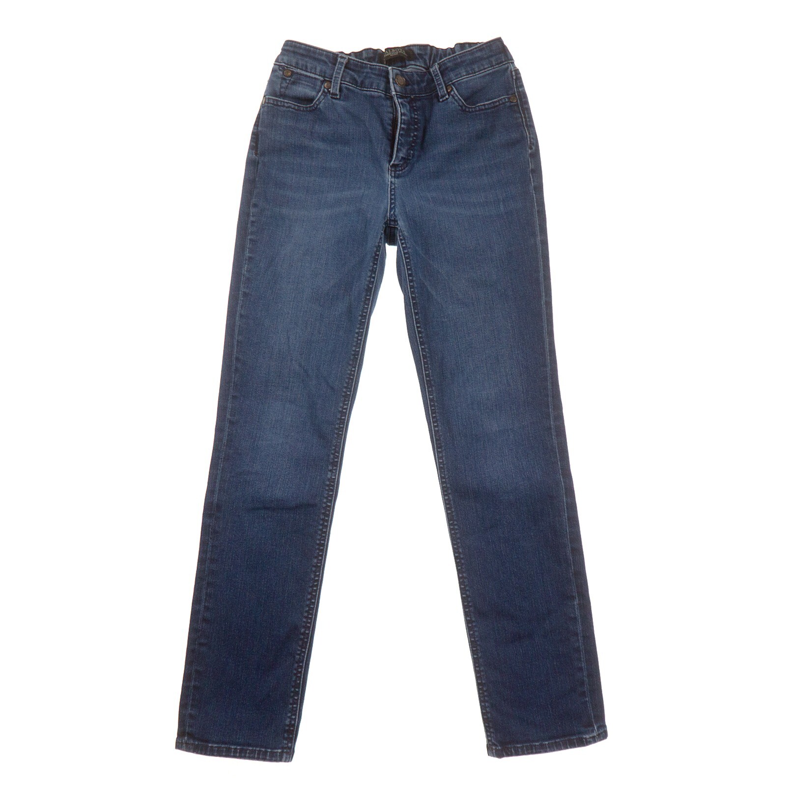 Talbots Flawless Five-Pocket Straight Blue Jeans Womens 24 Elastic Backing