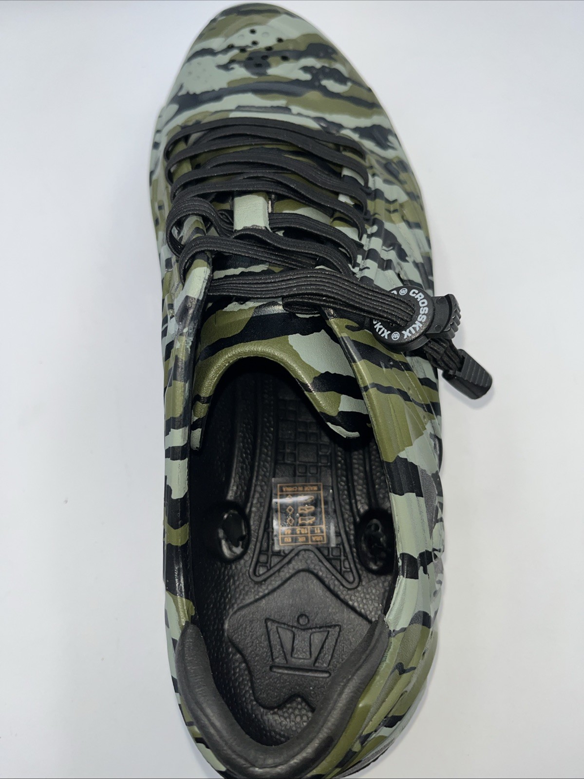 Crosskix Bottomlands Green Camo Men’s Sz 11 Water Shoe