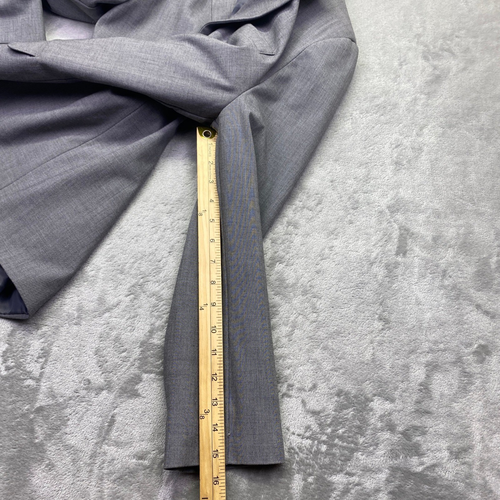 Chaps Boys Medium Grey Two Button Blazer Jacket Style C831164H Size 18 Reg