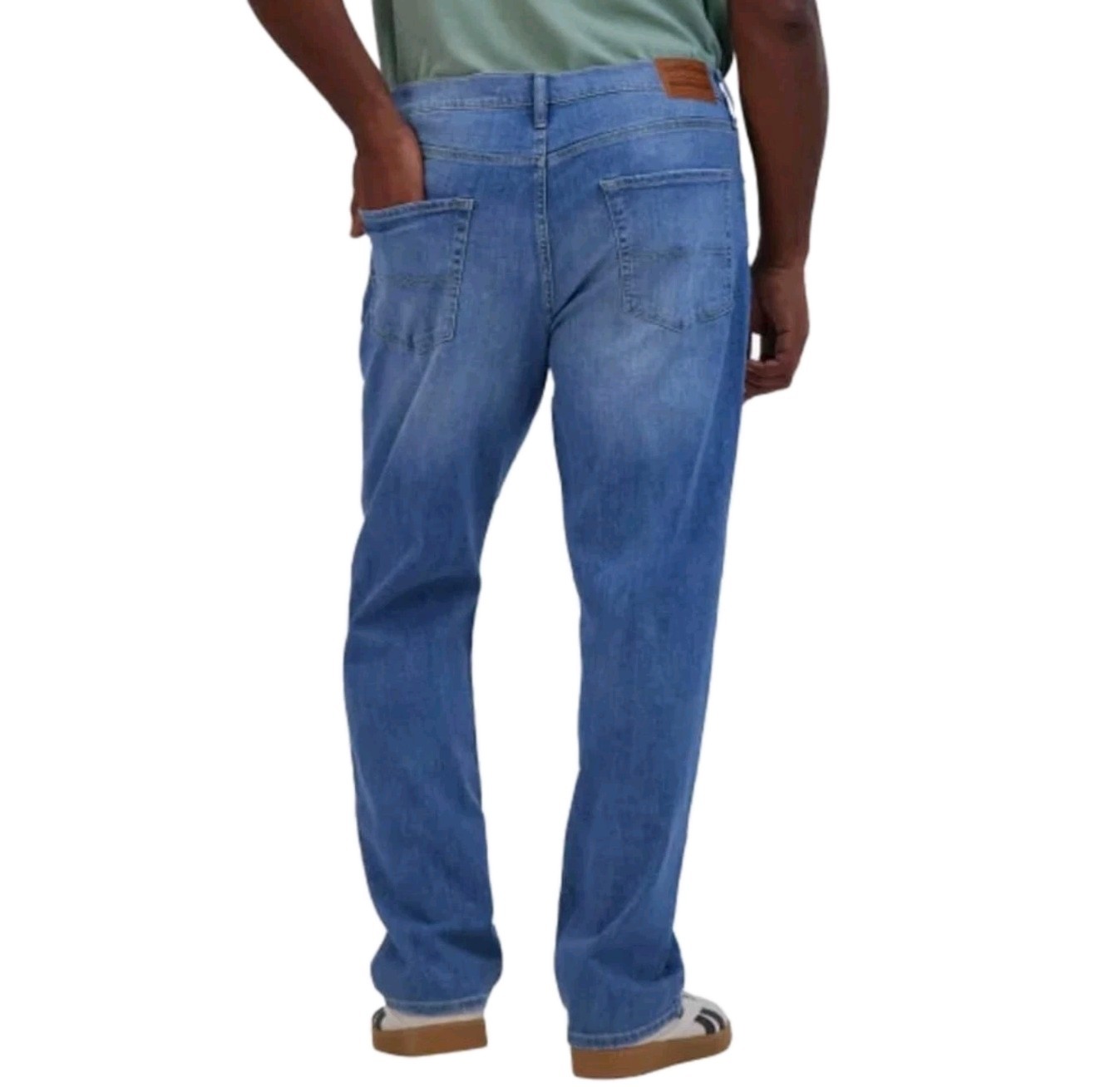 Lucky Brand Mens 223 Straight Stretch 34×29 Classic 5-Pocket Denim Jeans Lt Blue
