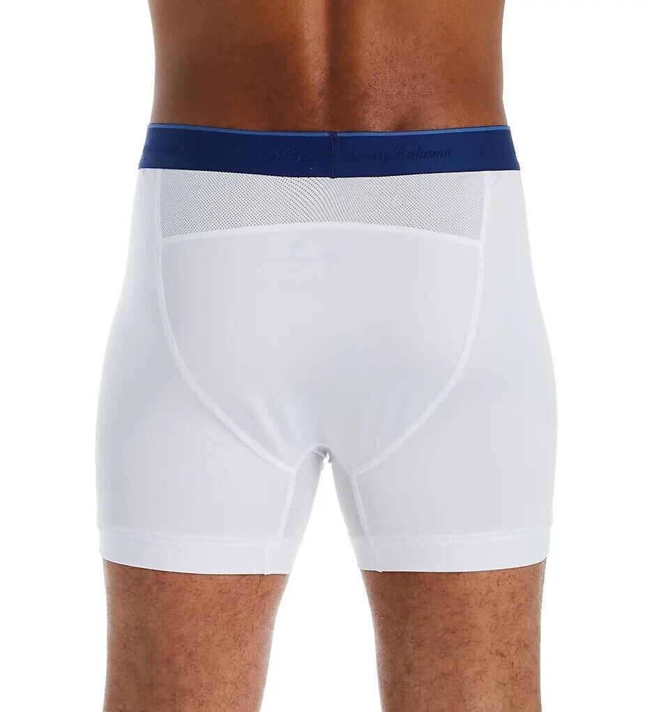 2 Pack Tommy Bahama Mesh Tech Boxer Briefs Underwear Size M $58 Navy & White