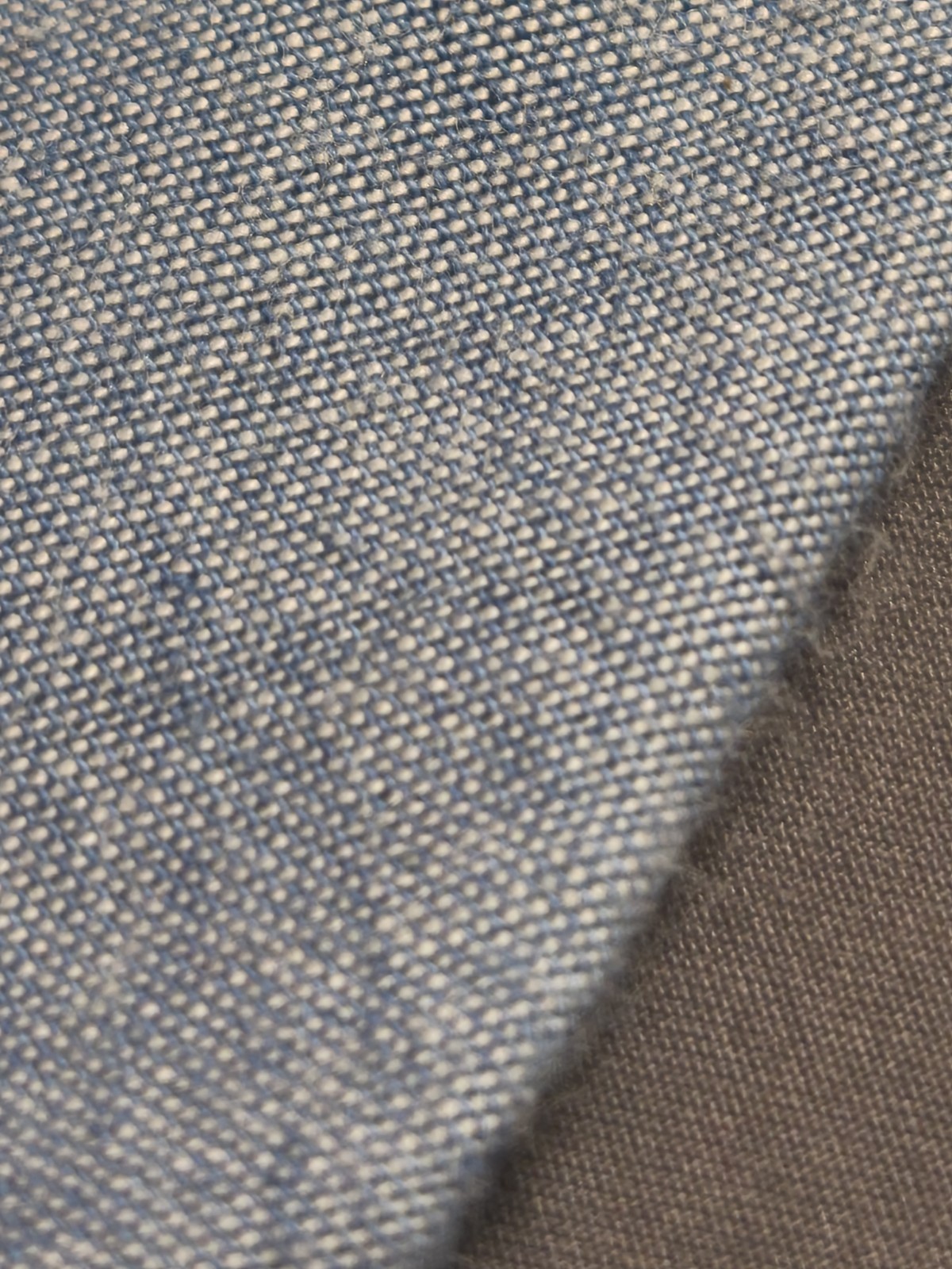 A. Di Capua Napoli – Solid Blue Cotton Tailored Tie