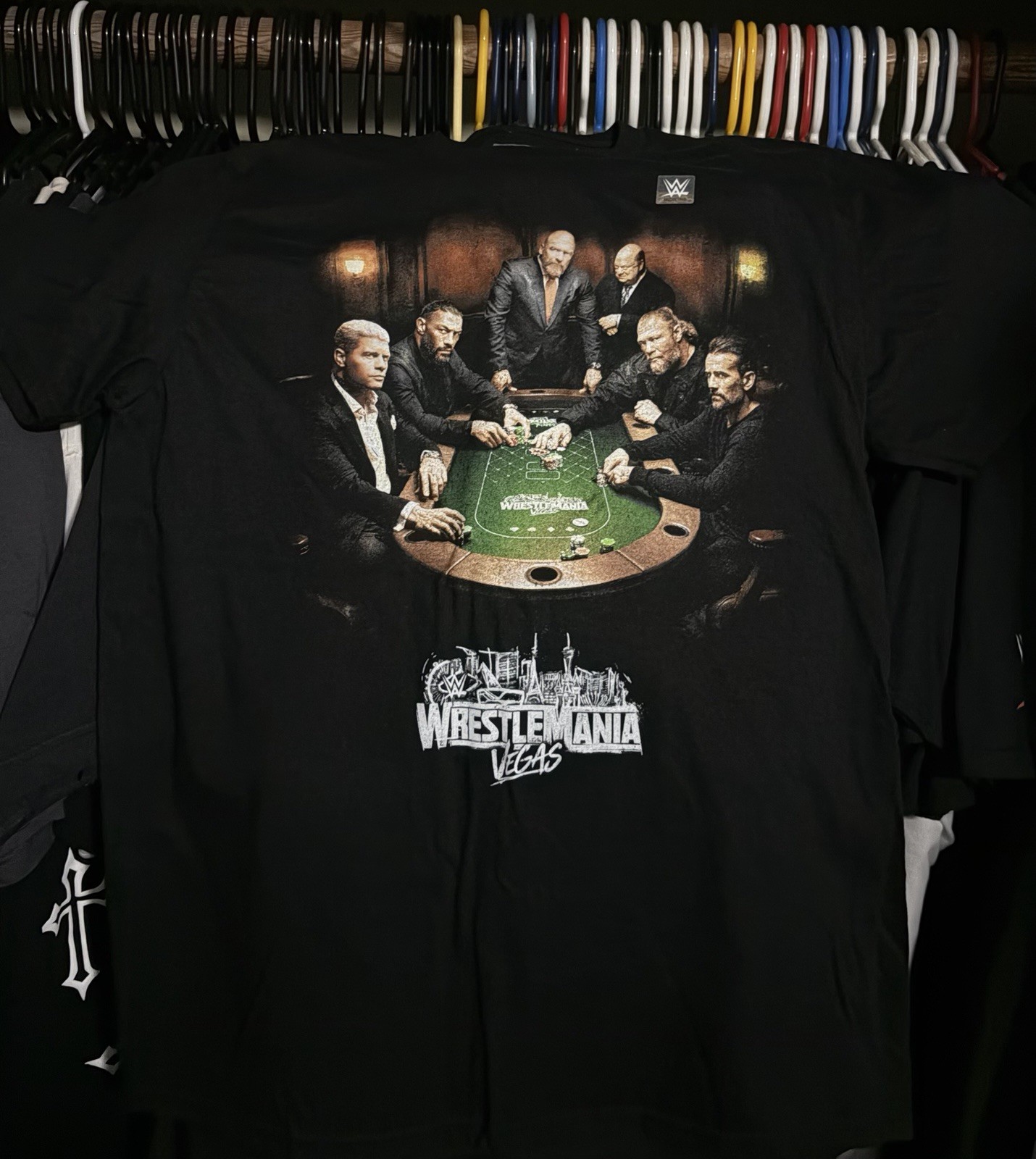 EXCLUSIVE WWE WrestleMania 42 Vegas Men’s Large Shirt (NOT AVAILABLE ONLINE)