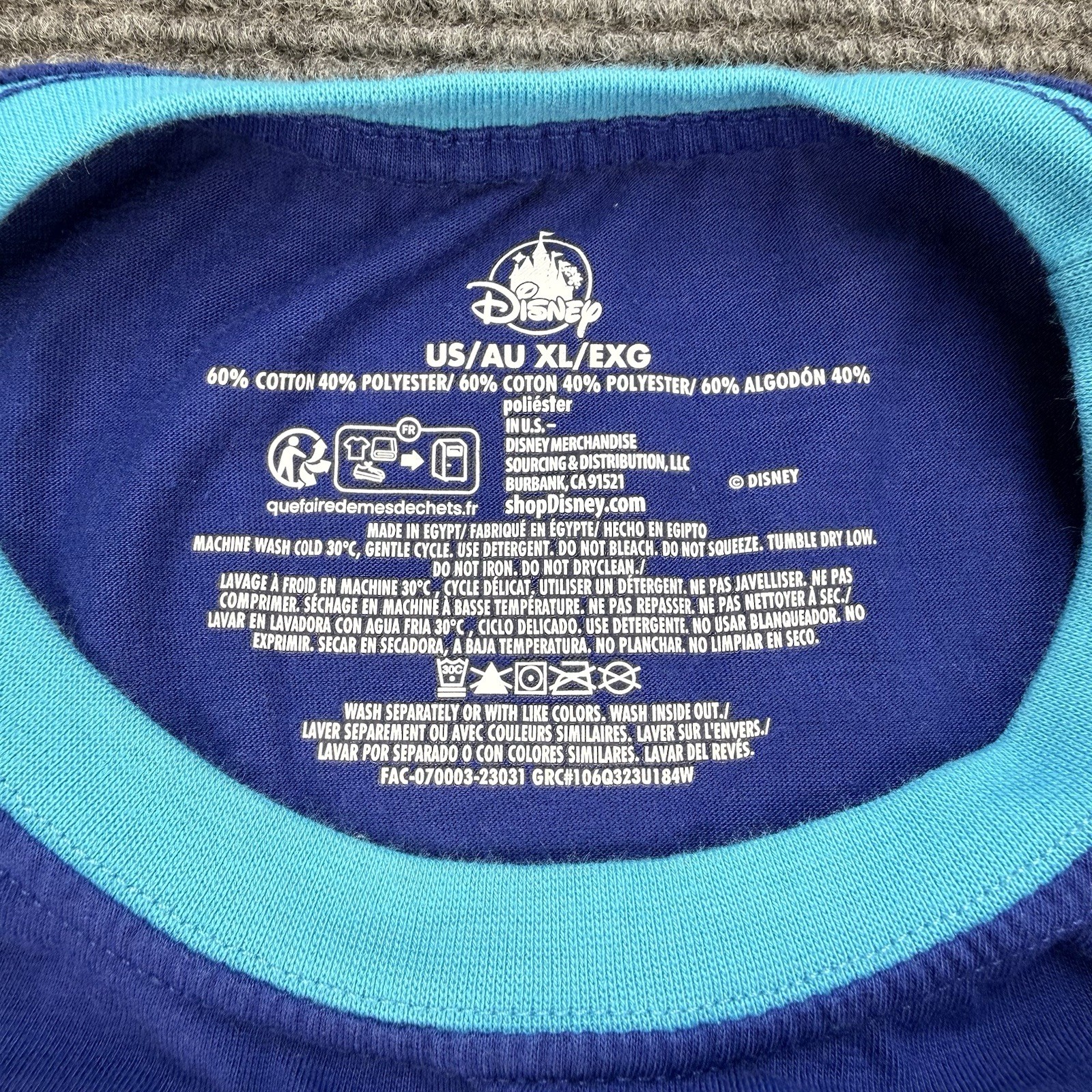 Walt Disney World Most Magical Place On Earth XL Adult Rainbow Shirt Mickey Blue