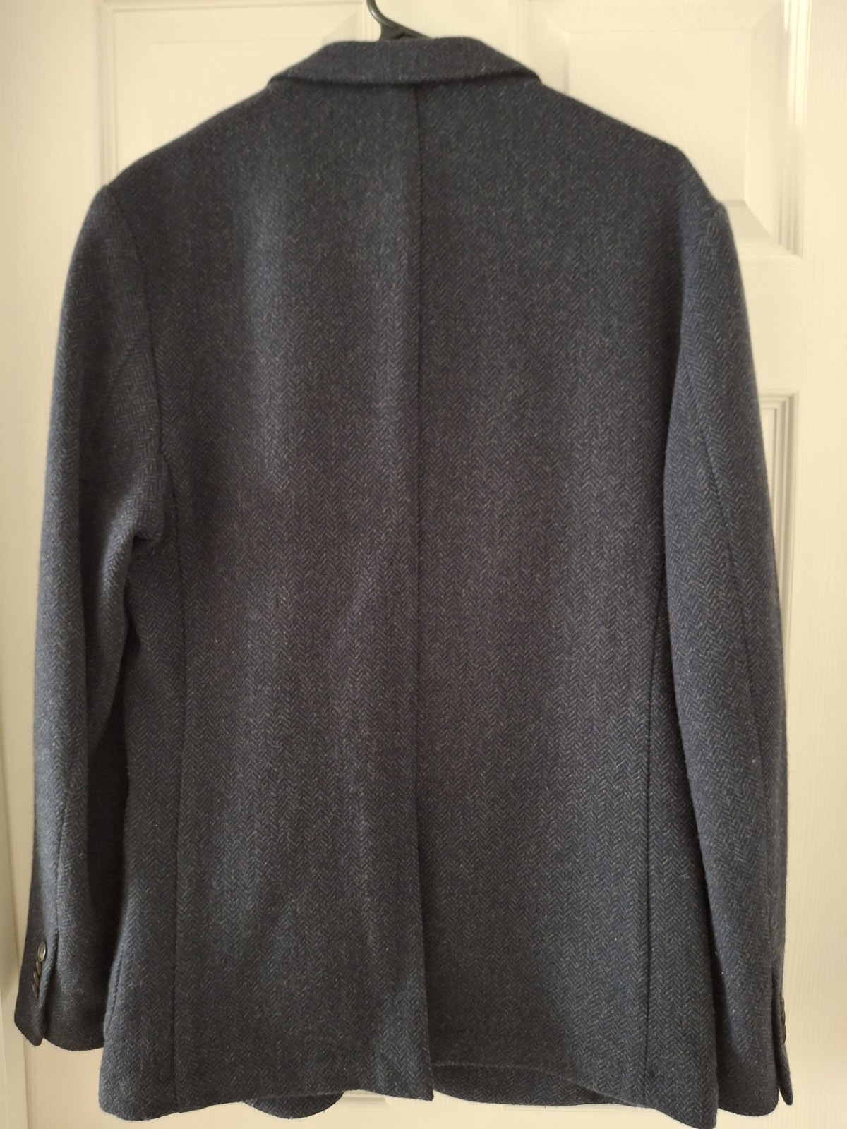 Banana Republic Mario Bellucci Italian Wool Blazer Sport Coat Navy 40L Slim