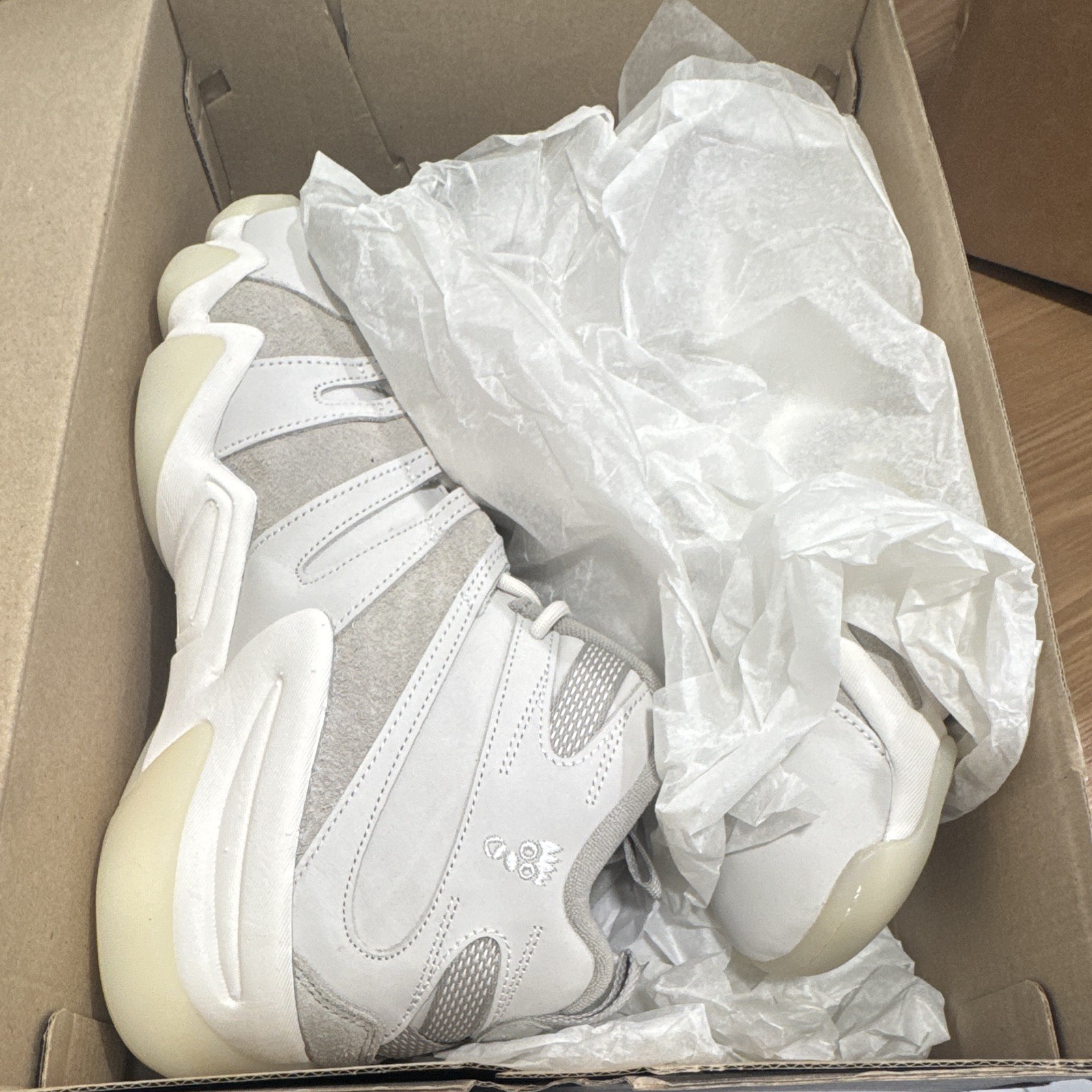 adidas Crazy 8 “Off White Sesame” Men’s High Top Lace-Up Suede Sneakers IE7230