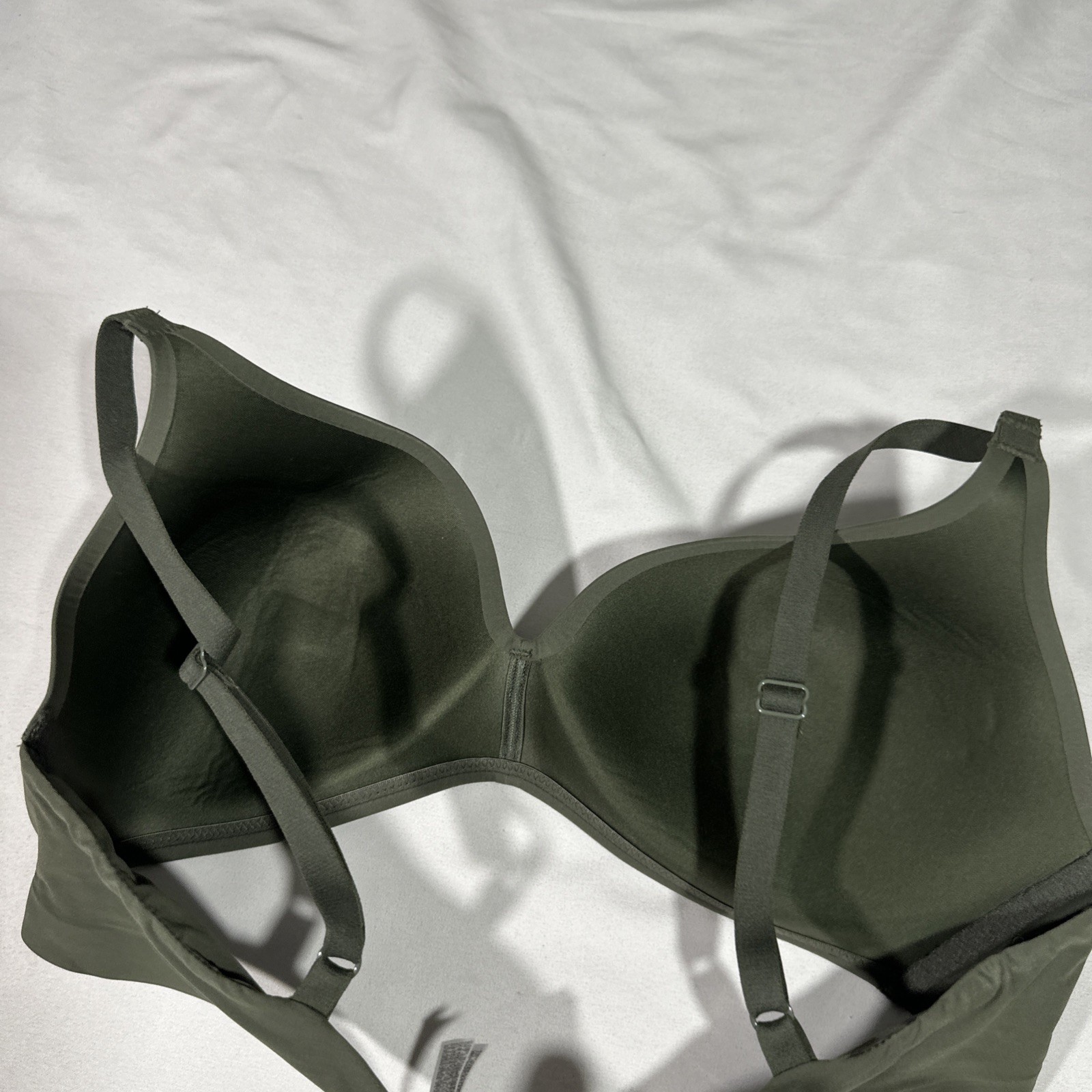 NEW $68 Wacoal [ 36C US ] How Perfect No-Wire Contour Bra in Green #U1785