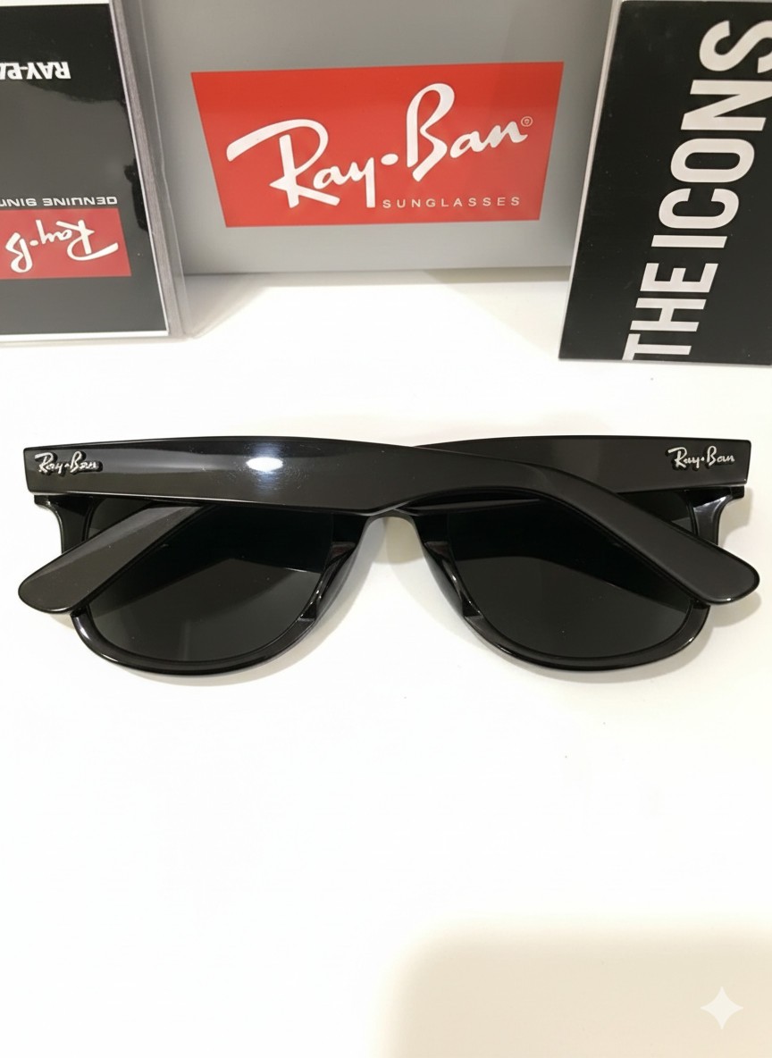 Ray-Ban Sunglasses Wayfarer RB2140 Gloss Black Frame And Lens