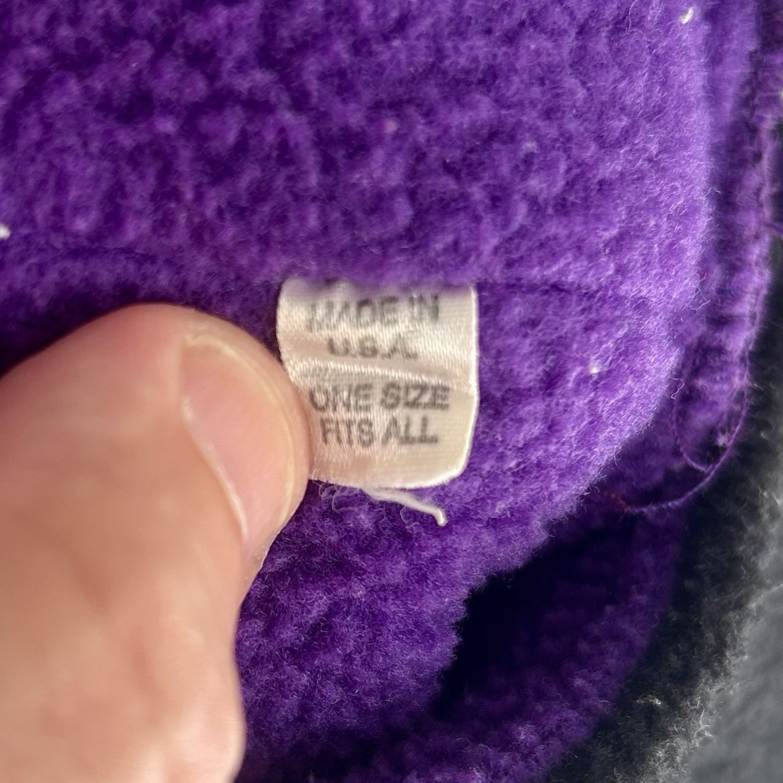 Vintage Bula Long Jester Hat Purple Black Fleece Winter Snowboard Ski 90s Cap