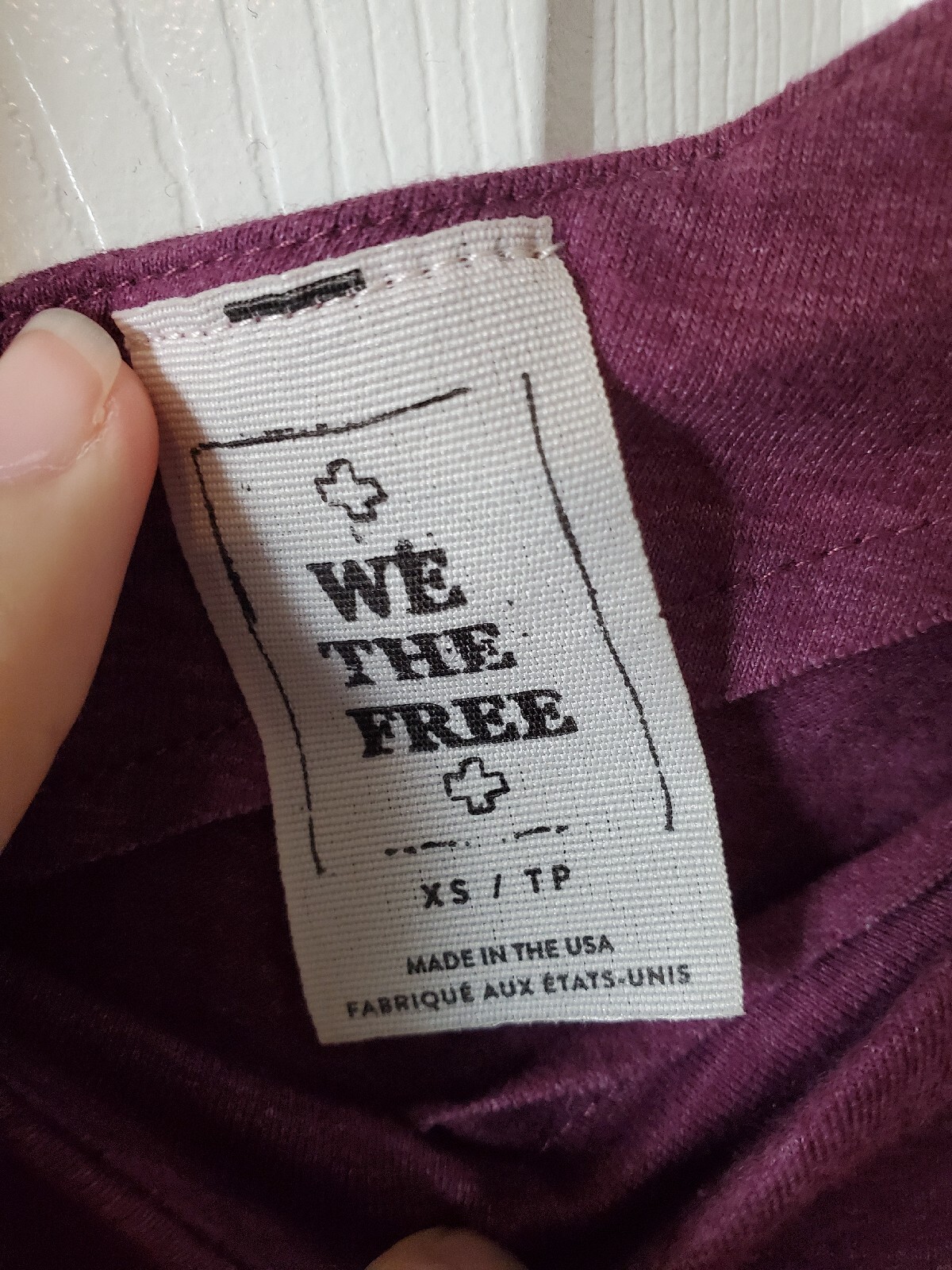 We The Free Saratoga Off Shoulder Purple Top Size XS