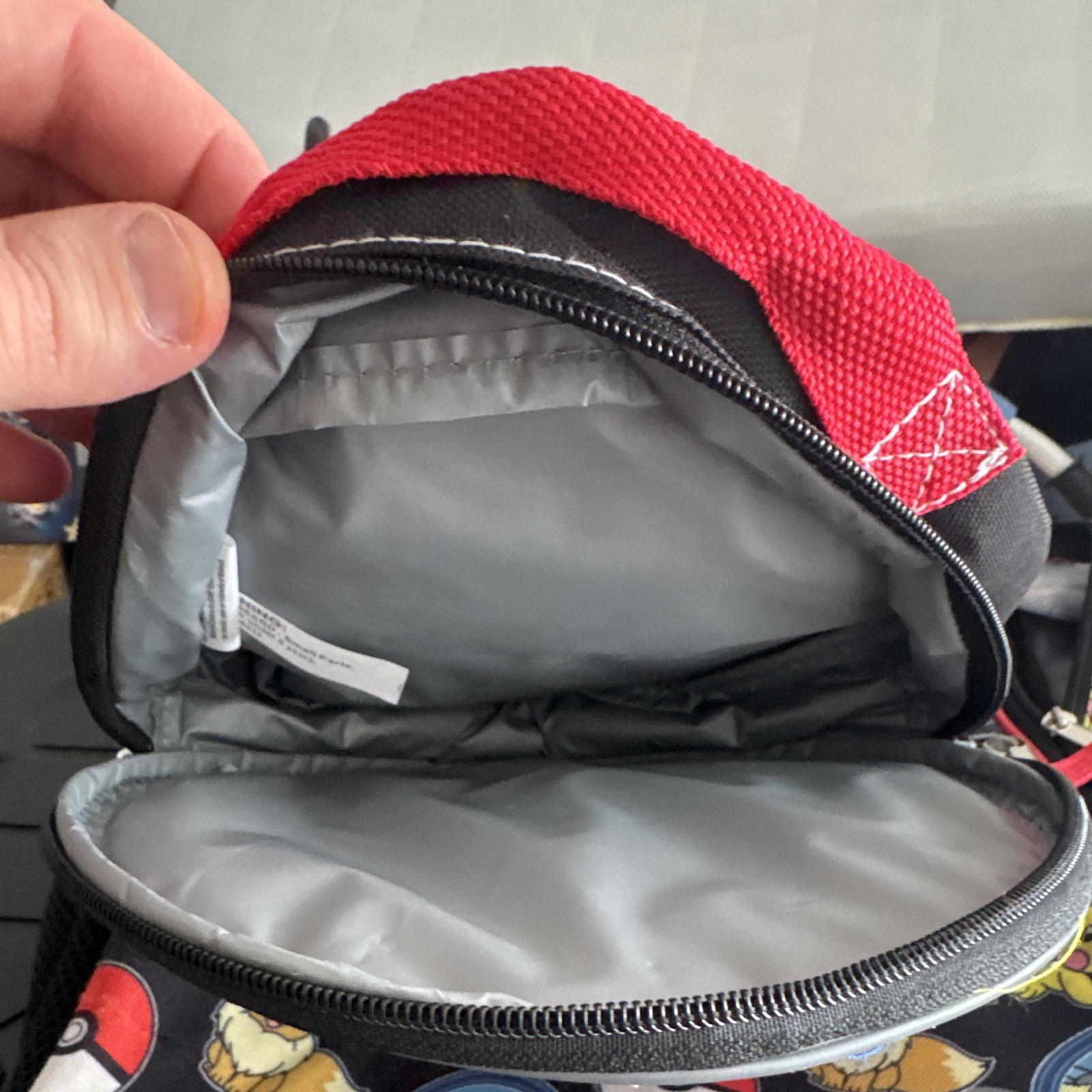 Pokemon Backpack and Lunch Box Set Pikachu Eevee Poke Ball All Over Print