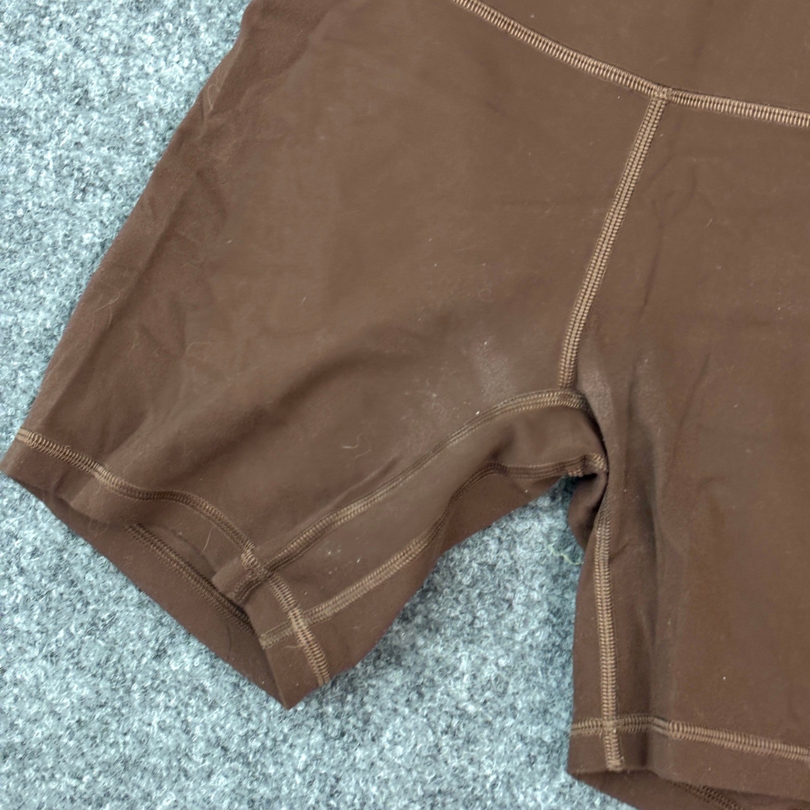 Lululemon Align High Rise Shorts Brown Womens Size 4 Yoga Biker Short