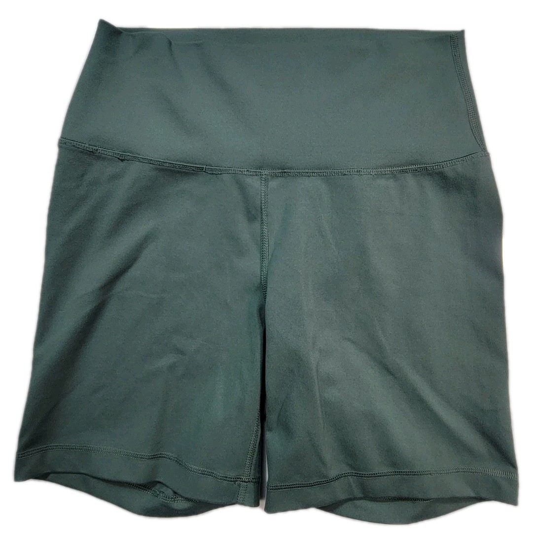 Yogalicious Lux Everyday Shorts High Rise Slim Fit Womens Size Large Green