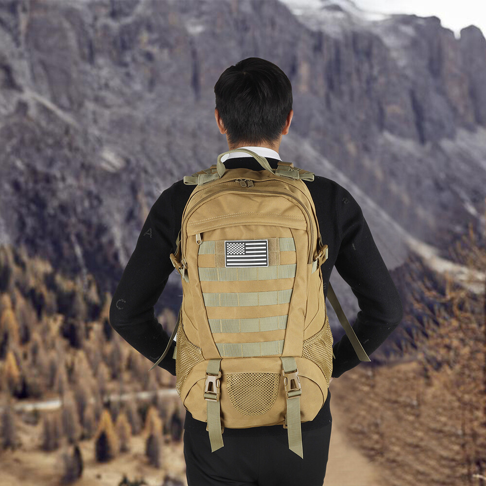 Jueachy Tactical Backpack Men Hiking Pack Molle Rucksack Waterproof 30L Bag