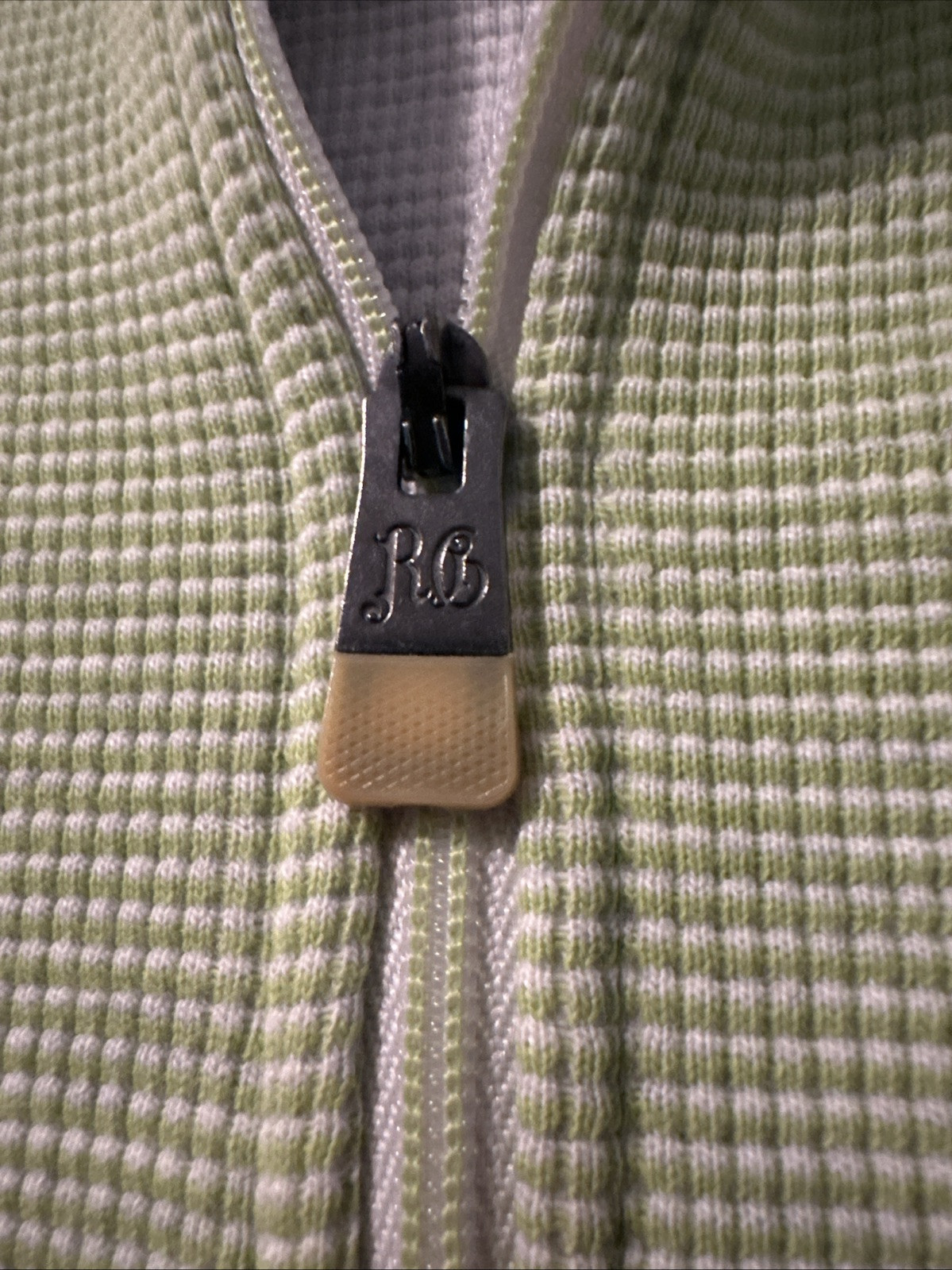 Robert Graham 1/4 zip Pullover Sweatshirt Lime Green Size L