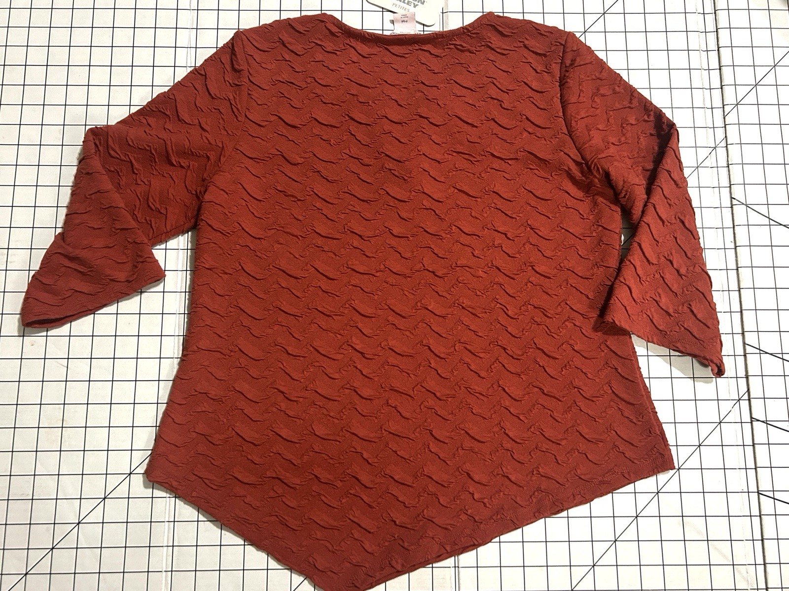 Allison Daley Woman PM Split Neck 3/4 Sleeve Blouse Tunic New Fall Color