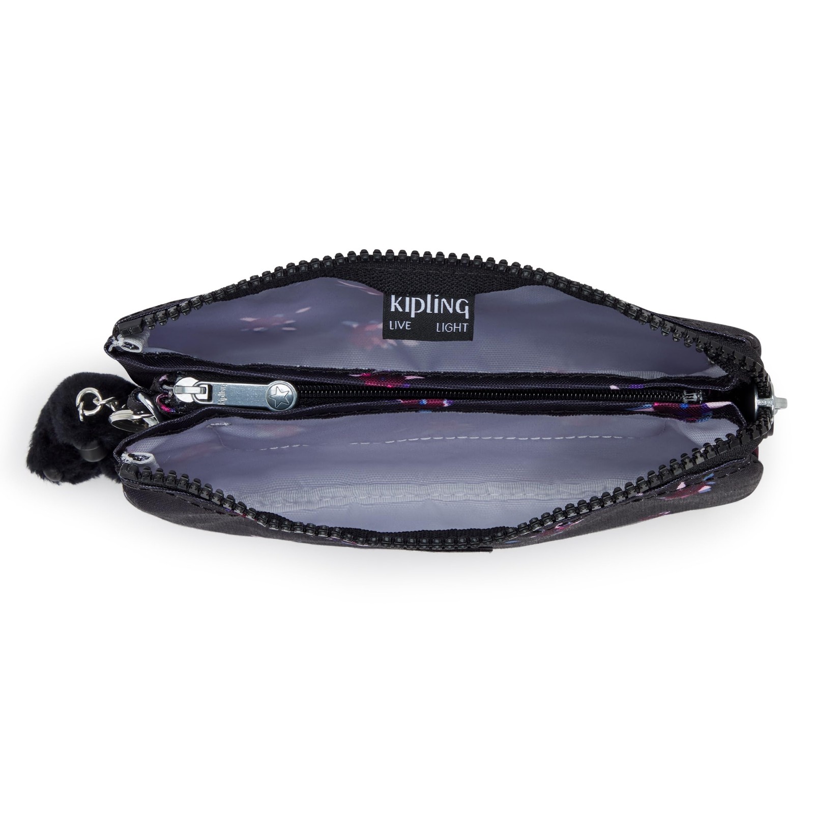 Kipling Women’s Creativity Large Prt 7.25”L x 4.25”H x 1.5”D, Night Flower