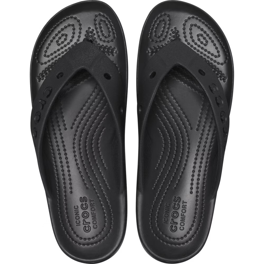 Crocs Women Baya Flip Flop Platform Sandals – Black 7
