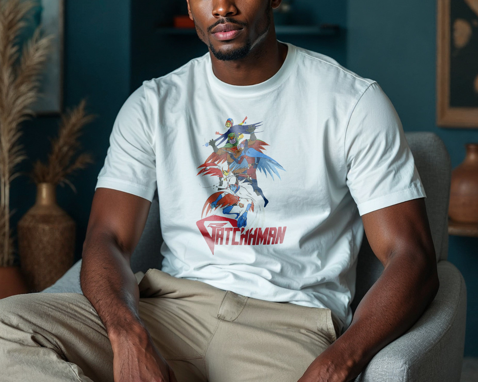 Gatchaman Anime Hero Team T-Shirt – Retro Superhero Squad Graphic Tee A182