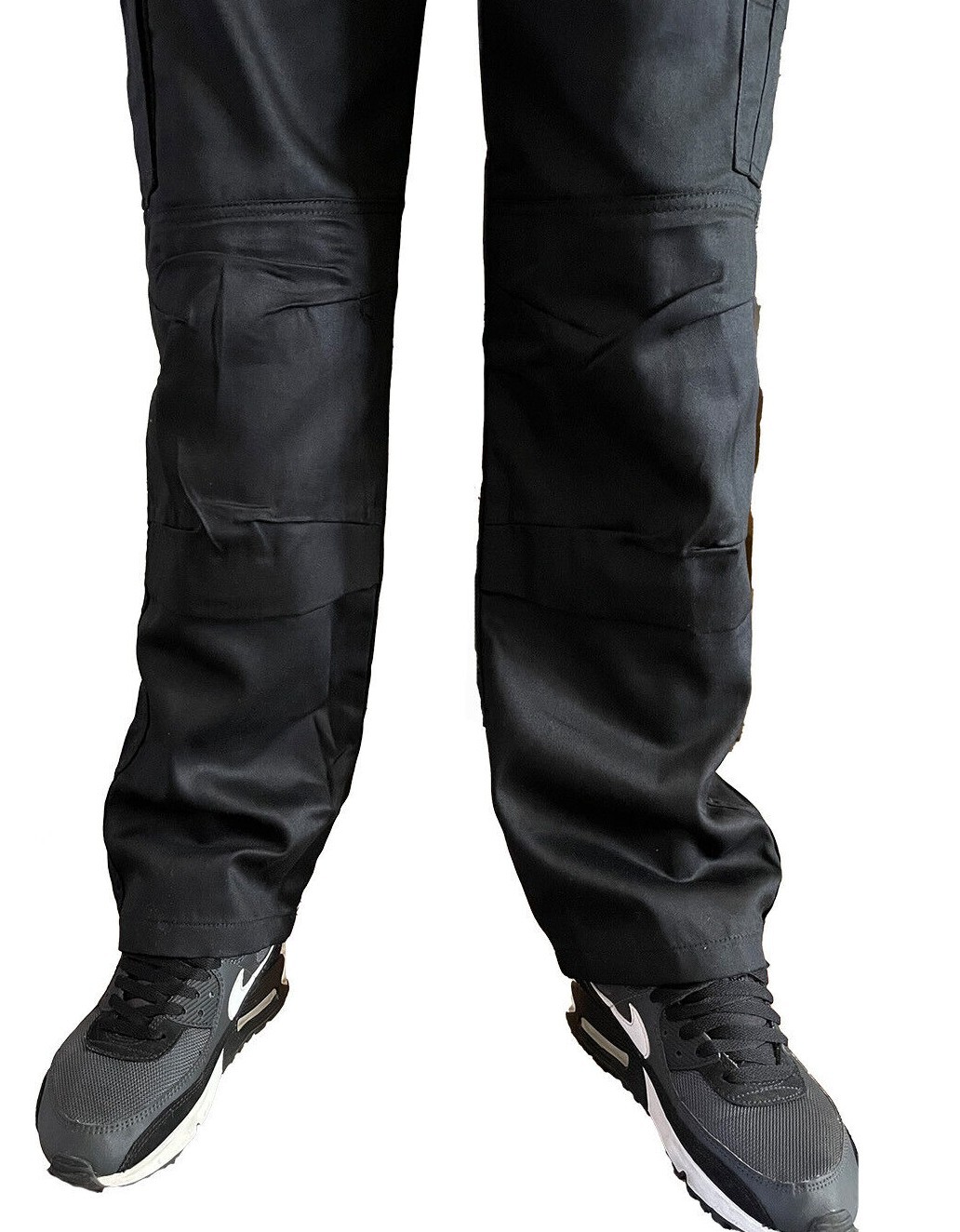 Men’s Combat Cargo Work Trousers SEMI ELASTICATED WAISTBAND with KNEE PAD POCKET