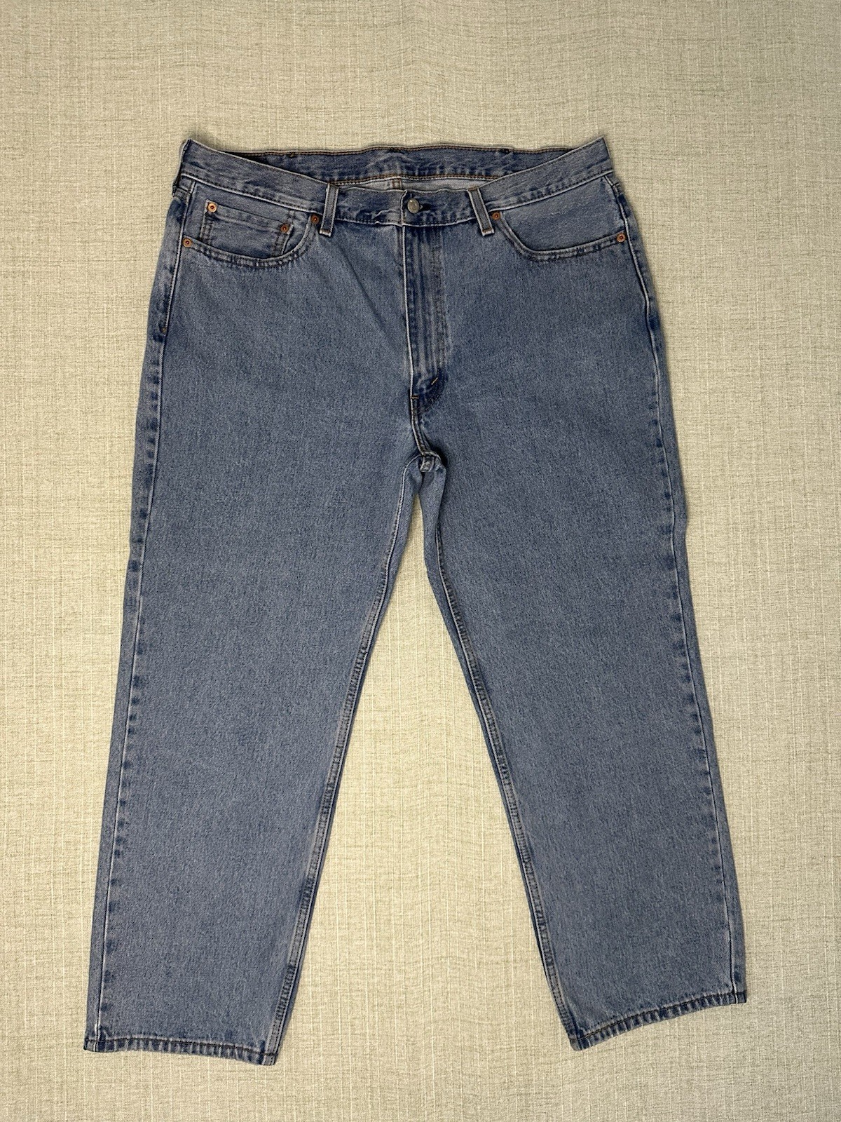 Levi’s 550 Relaxed Fit Medium Blue 100% Cotton Denim Jeans Men’s 40X30