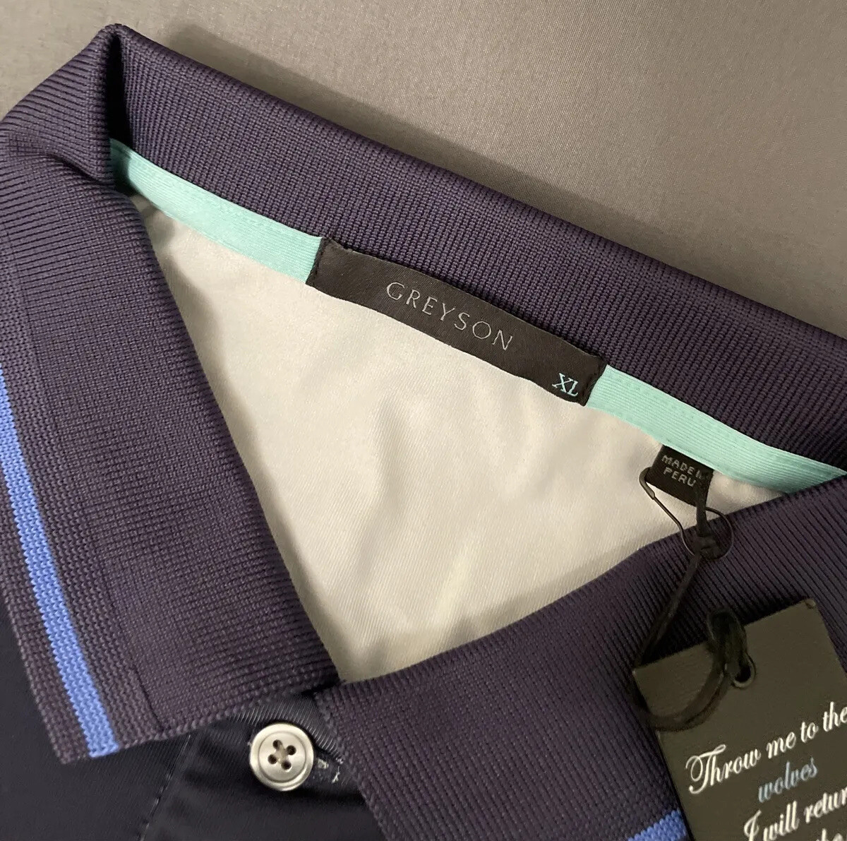 Greyson Golf Shirt Polo Washoe XL Abyss Flamingo Colorblock NWT MSRP $90