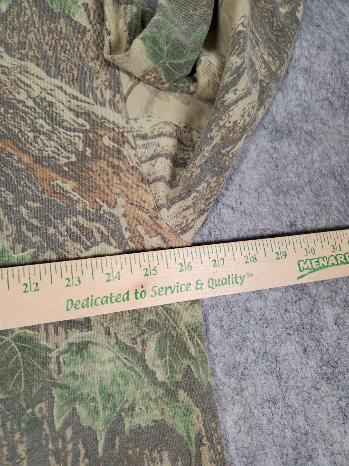 Vintage Jerzees Camo Shirt Mens Size 2XL Mossy Oak Long Sleeve Pocket